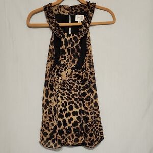 ECI New York Leopard Print Top